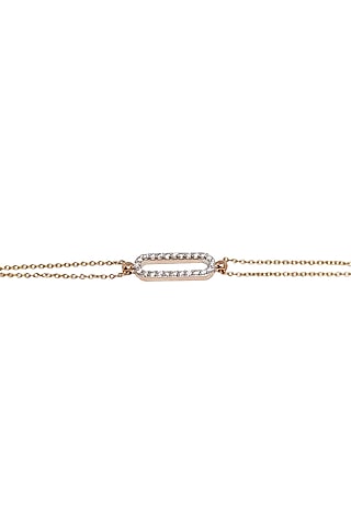 14kt Rose Gold Finish Diamond Loose Bracelet by ZEN DIAMOND