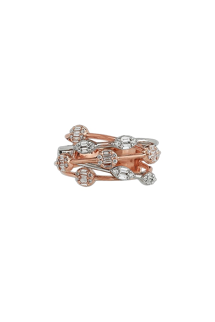18kt Rose Gold Finish Diamond Ring by ZEN DIAMOND at Pernia's Pop Up Shop