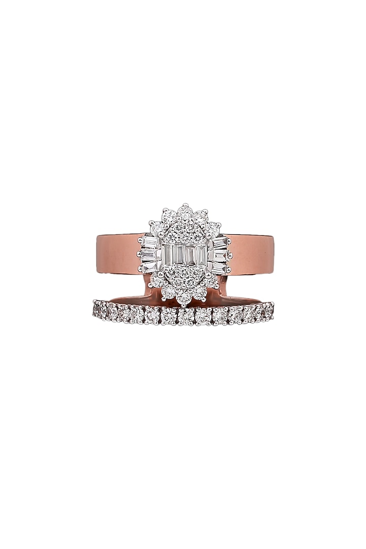18kt Rose Gold Finish Diamond Soiree Ring by ZEN DIAMOND at Pernia's Pop Up Shop
