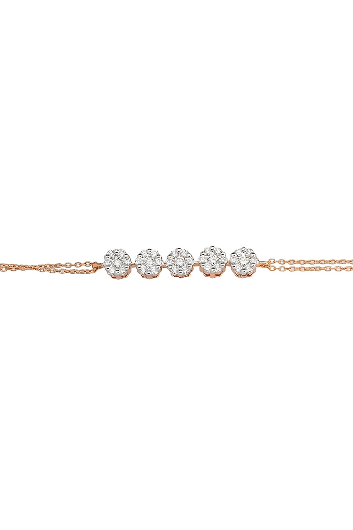 14kt Rose Gold Finish Diamond Loose Bracelet by ZEN DIAMOND at Pernia's Pop Up Shop