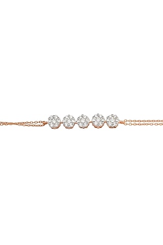 14kt Rose Gold Finish Diamond Loose Bracelet by ZEN DIAMOND