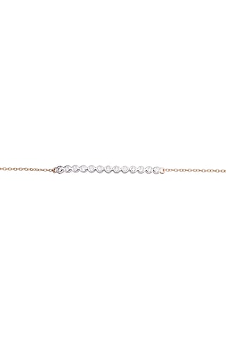 14kt Rose Gold Finish Diamond Loose Bracelet by ZEN DIAMOND