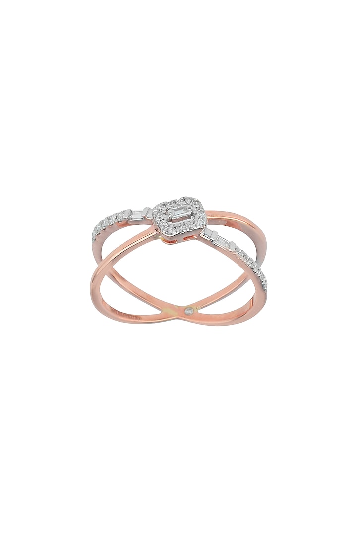 14kt Rose Gold Finish Diamond Ring by ZEN DIAMOND at Pernia's Pop Up Shop