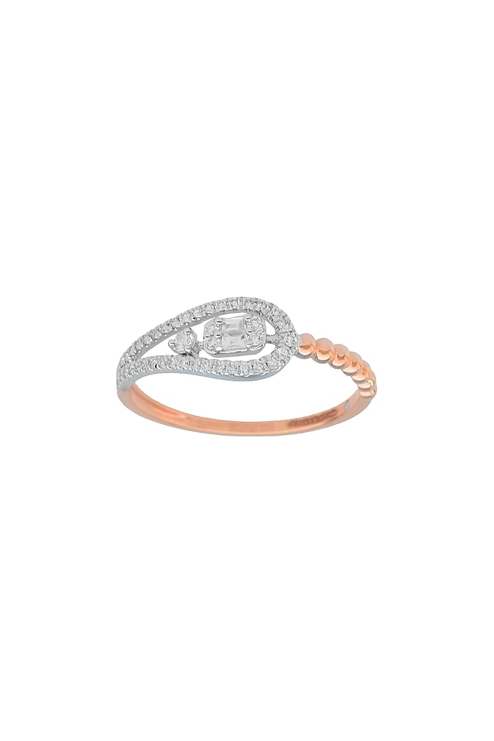 14kt Rose Gold Finish Diamond Boujee Ring by ZEN DIAMOND at Pernia's Pop Up Shop
