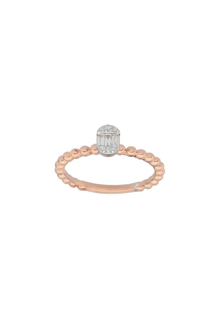 14kt Rose Gold Finish Diamond Ring by ZEN DIAMOND at Pernia's Pop Up Shop