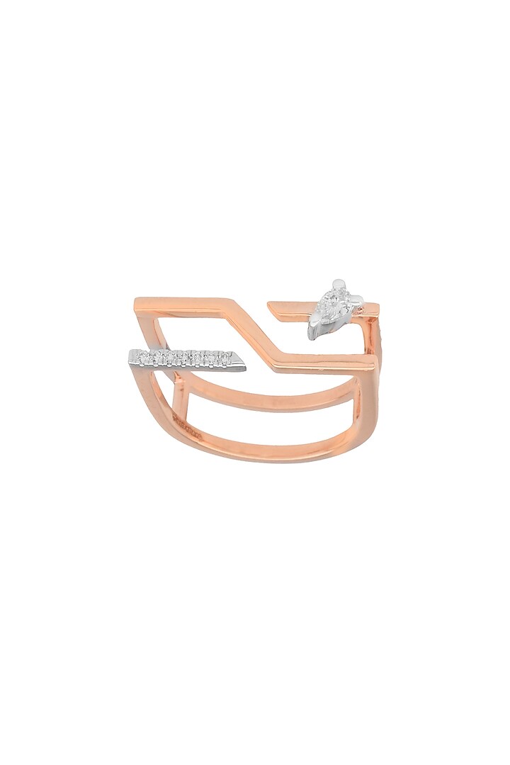 14kt Rose Gold Finish Diamond Ring by ZEN DIAMOND at Pernia's Pop Up Shop