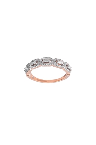 14kt Rose Gold Finish Diamond Ring by ZEN DIAMOND