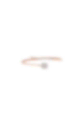 18kt Rose Gold Finish Diamond Enchante Oval Bangle by ZEN DIAMOND at Pernia's Pop Up Shop