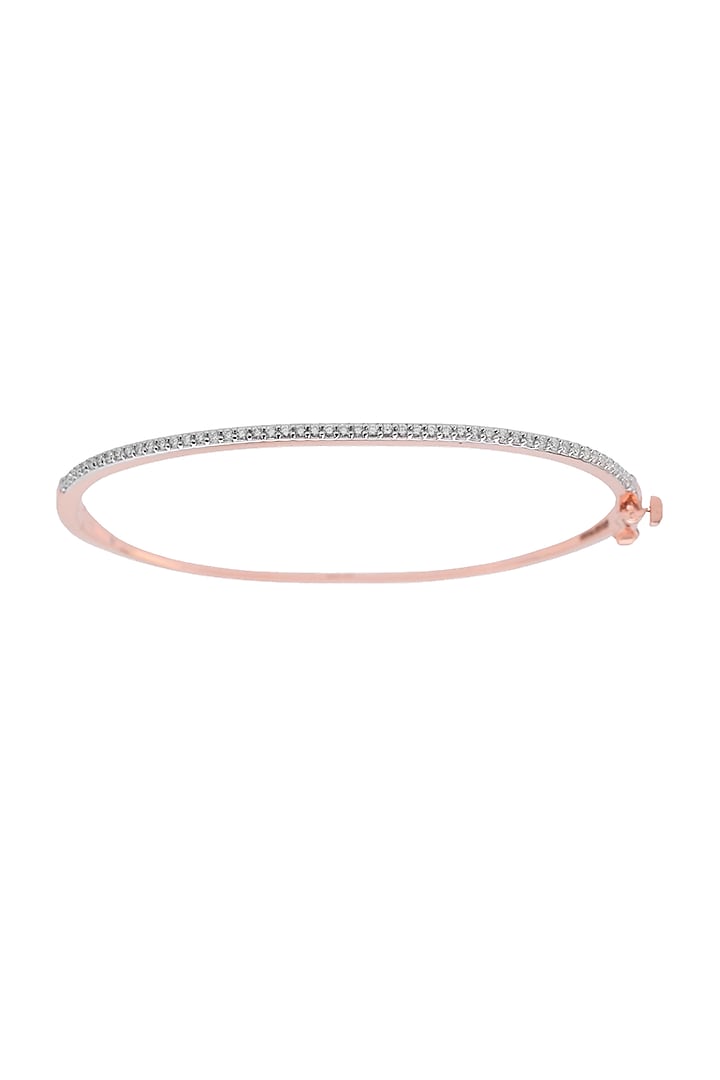 14kt Rose Gold Finish Diamond Bracelet by ZEN DIAMOND at Pernia's Pop Up Shop