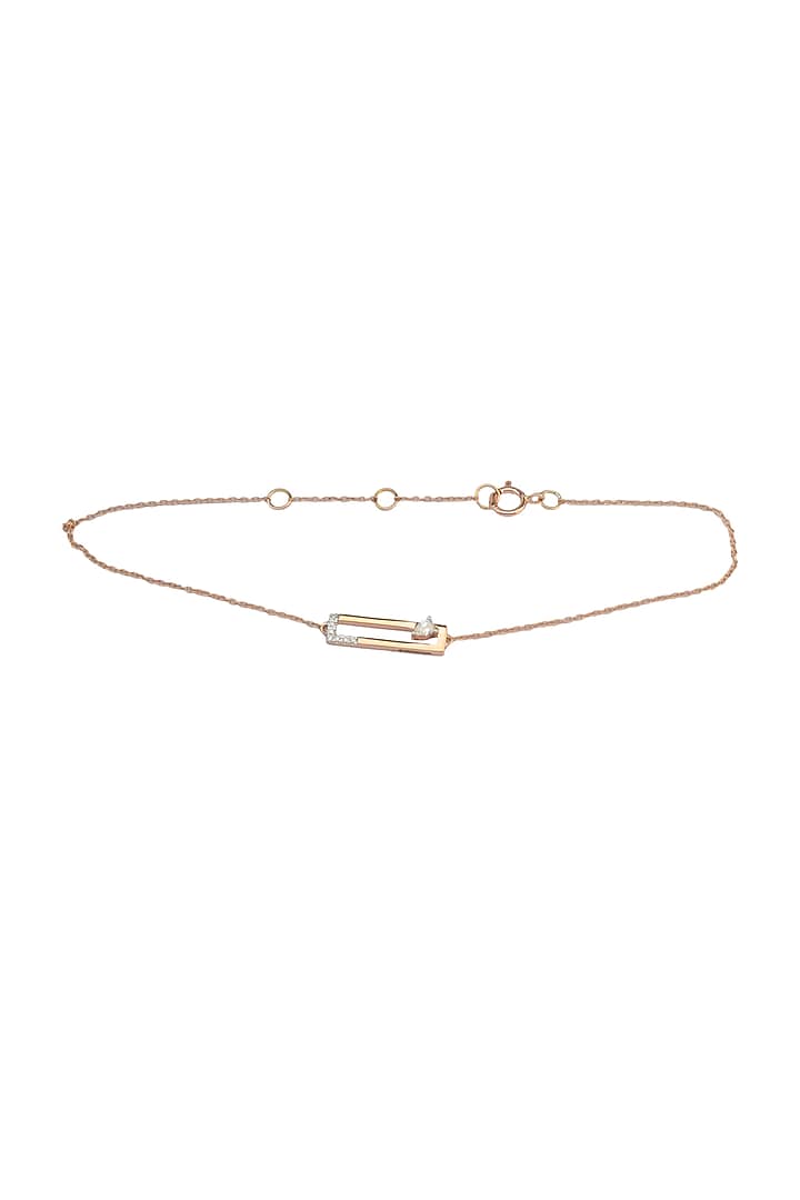 14kt Rose Gold Finish Diamond Bracelet by ZEN DIAMOND at Pernia's Pop Up Shop