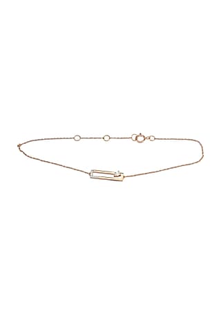 14kt Rose Gold Finish Diamond Bracelet by ZEN DIAMOND