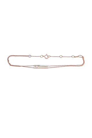 14kt Rose Gold Finish Diamond Bracelet by ZEN DIAMOND