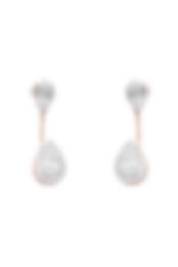 14kt Rose Gold Finish Diamond Earrings by ZEN DIAMOND at Pernia's Pop Up Shop