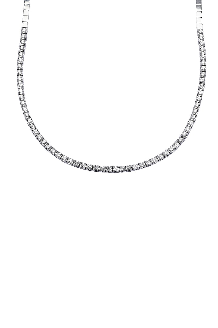 18kt White Finish Diamond Necklace by ZEN DIAMOND at Pernia's Pop Up Shop