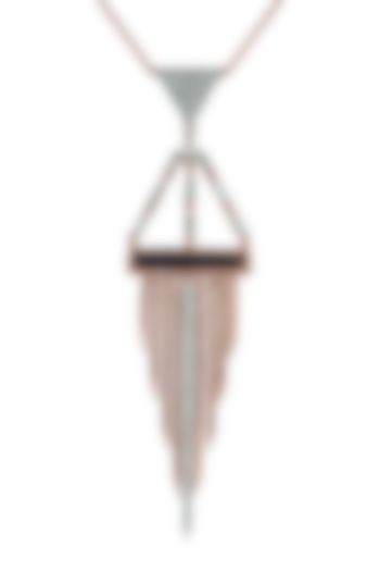 18kt Rose Gold Finish Blue Sapphire Pendant by ZEN DIAMOND at Pernia's Pop Up Shop