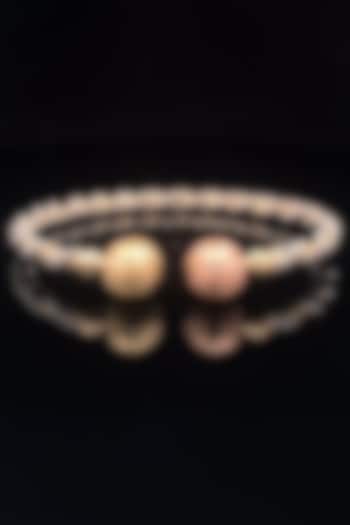 18kt Two-Tone Finish Twisted-Rope Bangle by Zewar By Valchandson jewellers at Pernia's Pop Up Shop