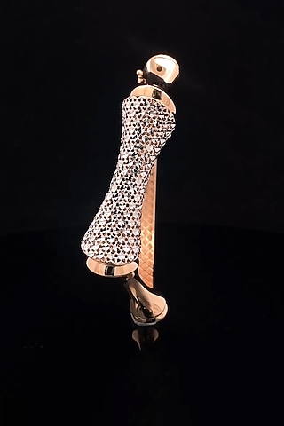 18kt Two-Tone Finish Diamond Bangle by Zewar By Valchandson jewellers