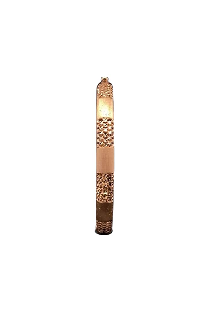 18kt Two-Tone Finish Floral Bangle by Zewar By Valchandson jewellers at Pernia's Pop Up Shop