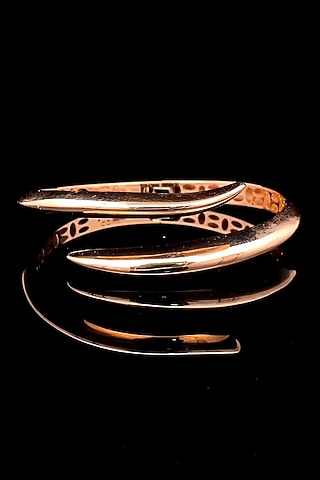 18kt Rose Gold Finish Snake Wrap Around Bangle by Zewar By Valchandson jewellers