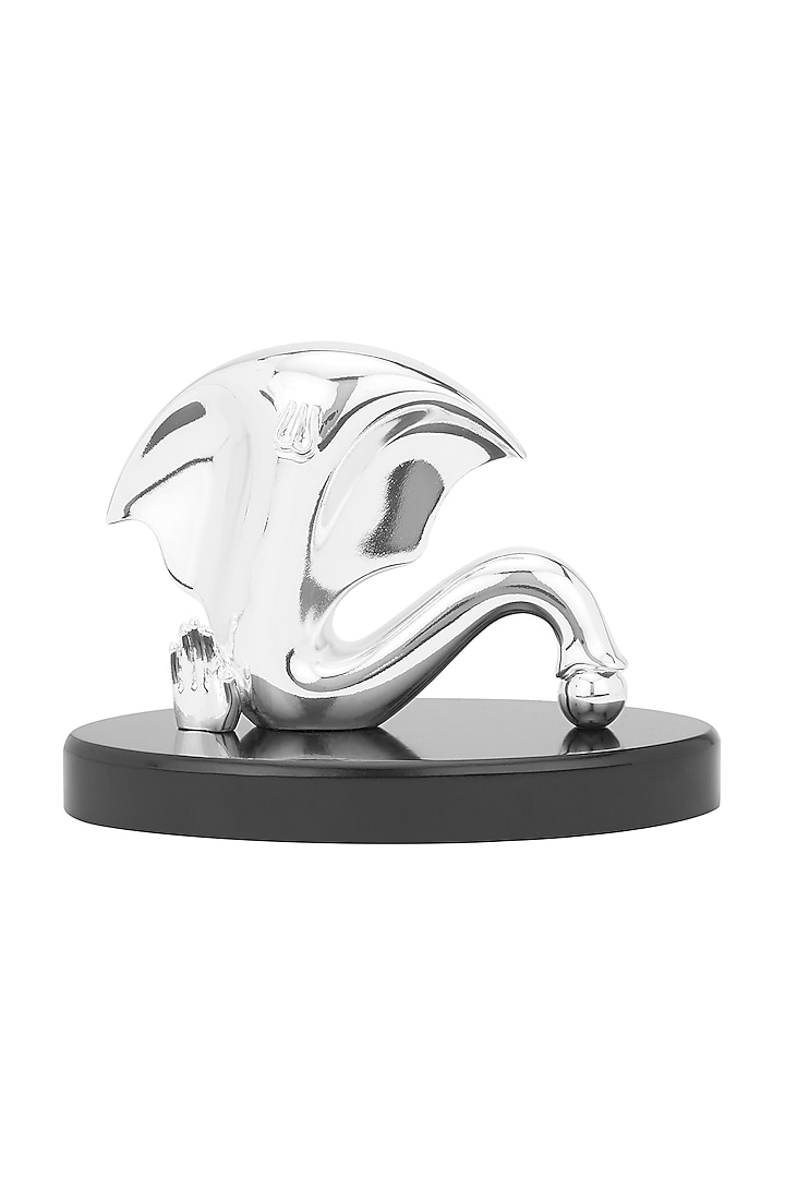 Silver Plated Neoteric Ganesha Idol by Shaze