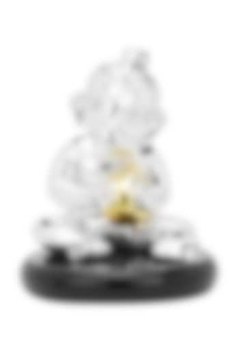 Silver Plated Ladoo Ganesha Idol by Shaze