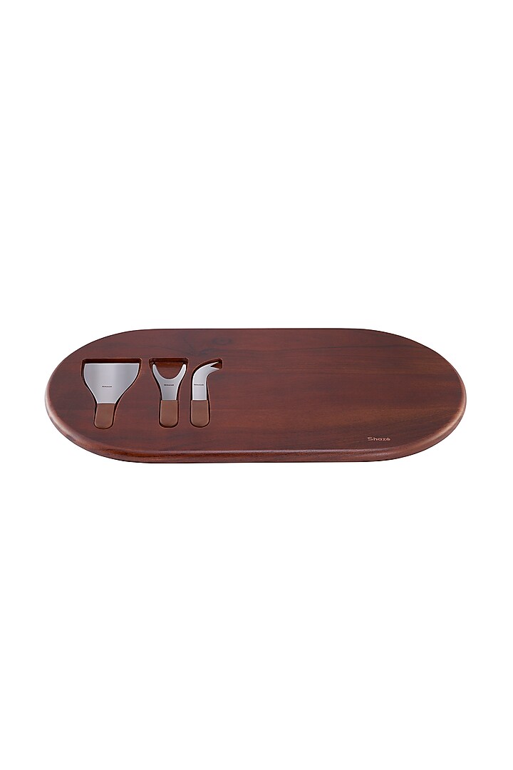 The Melt Turquoise Wood, Stainless Steel & Silicon Serveware by Shaze at Pernia's Pop Up Shop