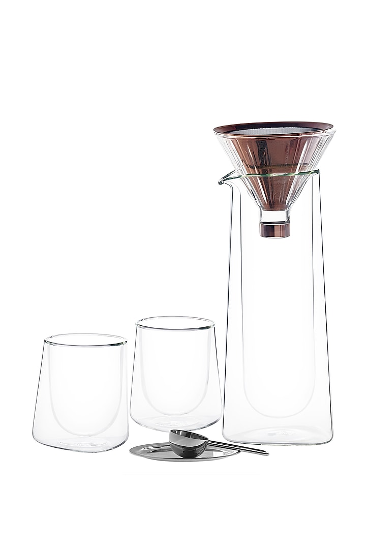 The Dripper Gold Borosilicate Glass & Stainless Steel Coffeware by Shaze