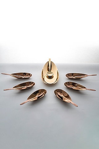 The Comet Gold Stainless Steel Serveware by Shaze