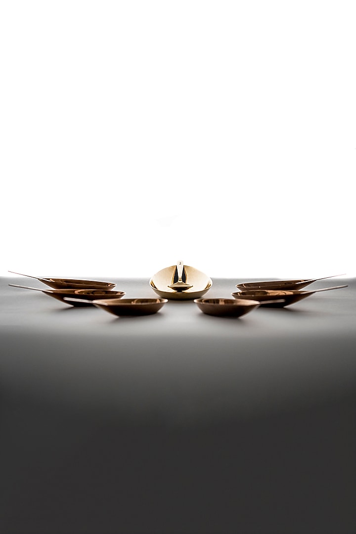 The Comet Gold Stainless Steel Serveware by Shaze at Pernia's Pop Up Shop