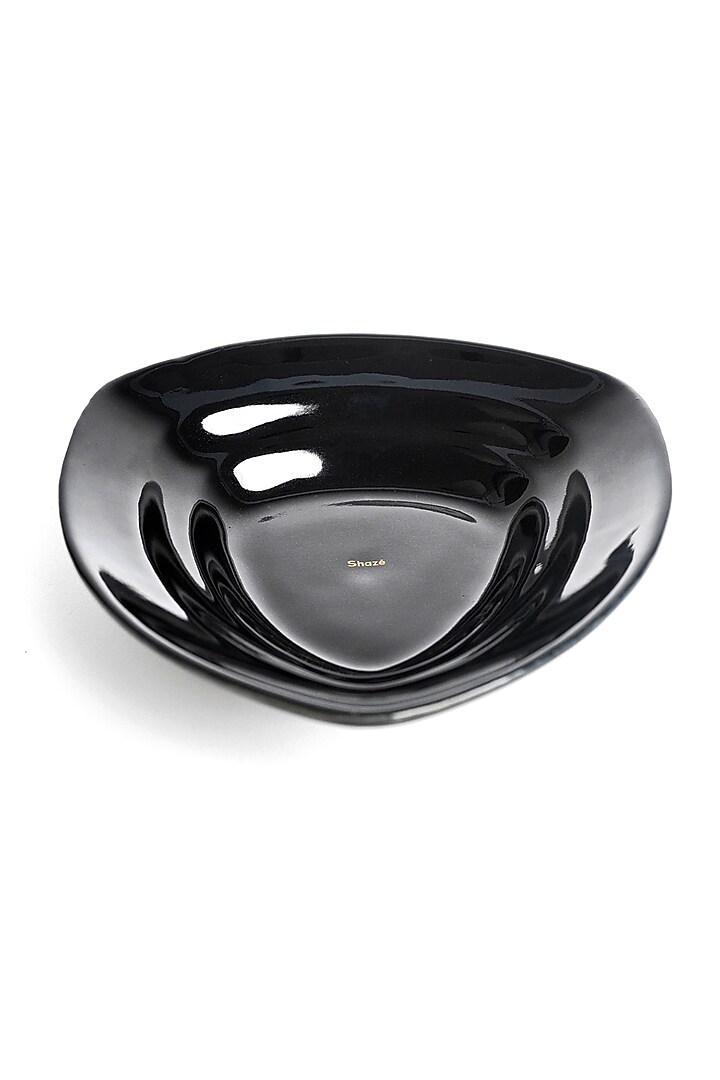 The Chipper Black Brass & Stoneware Serveware Bowls by Shaze at Pernia's Pop Up Shop