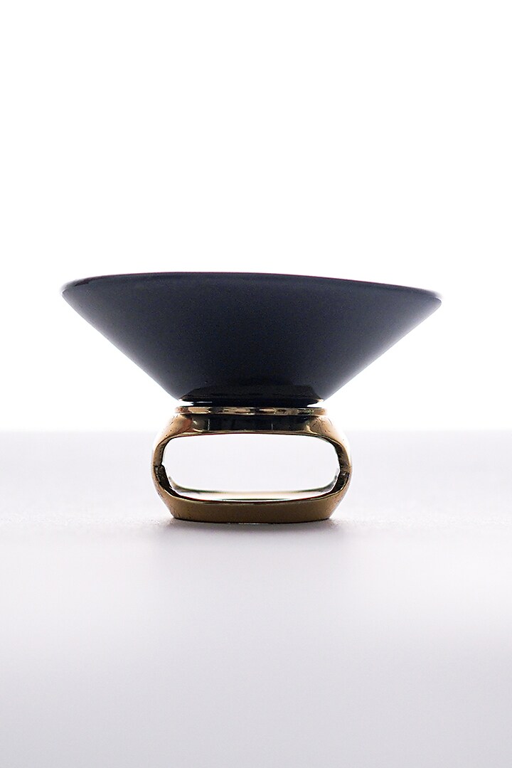 The Melange Black & Rose Gold Brass Serveware by Shaze at Pernia's Pop Up Shop