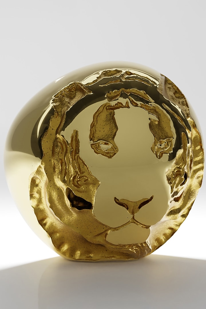 Bravus Gold Brass Modern Sculpture by Shaze at Pernia's Pop Up Shop