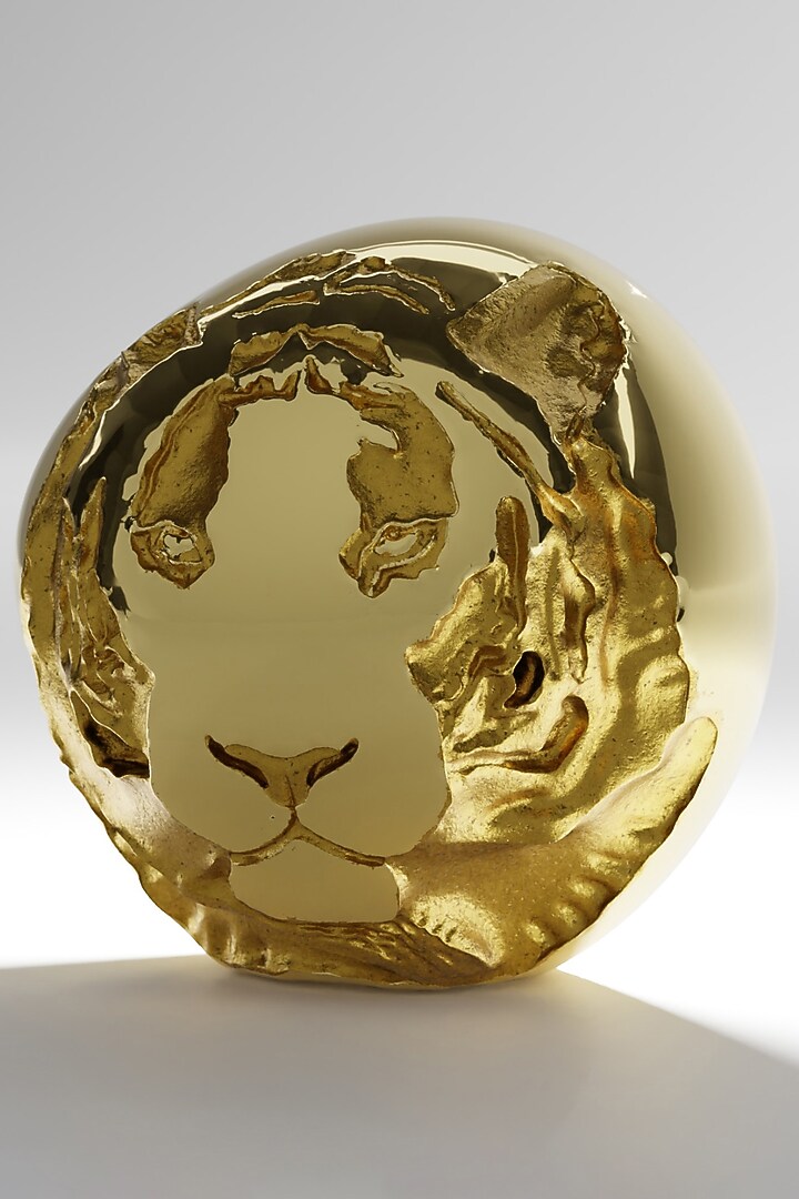 Bravus Gold Brass Modern Sculpture by Shaze at Pernia's Pop Up Shop