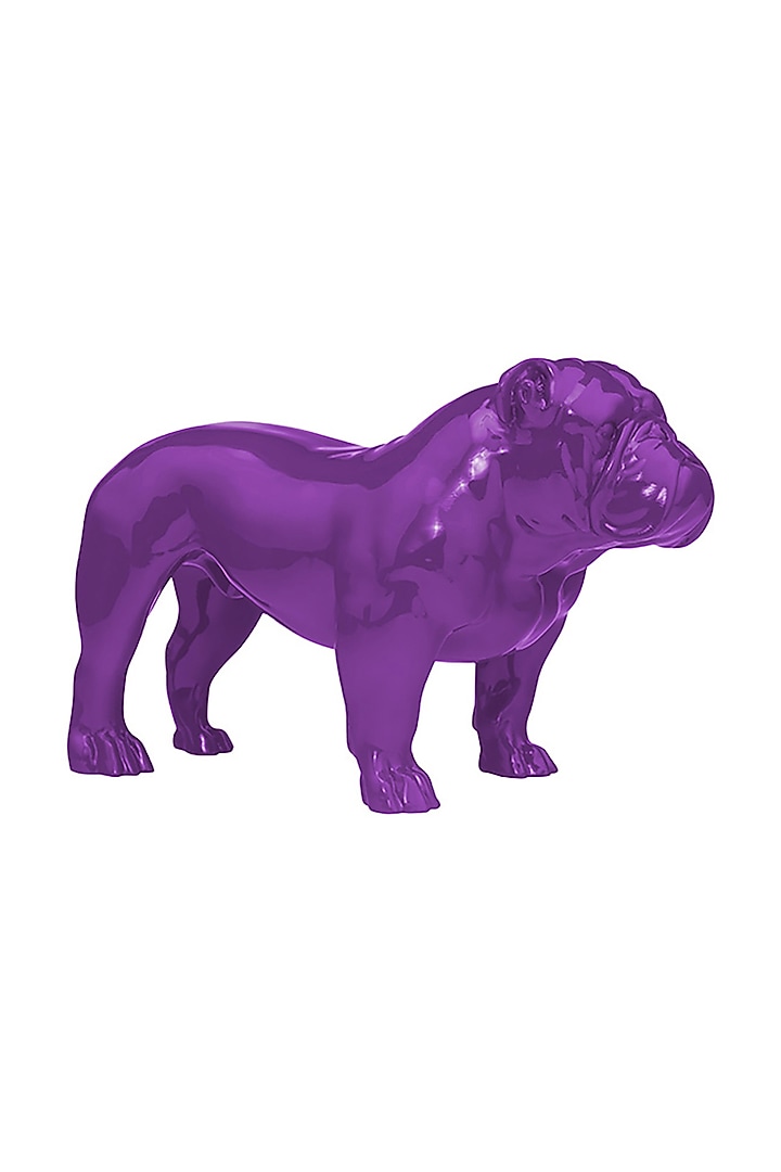 Angus Lavender Resin Bulldog Sculpture by Shaze at Pernia's Pop Up Shop