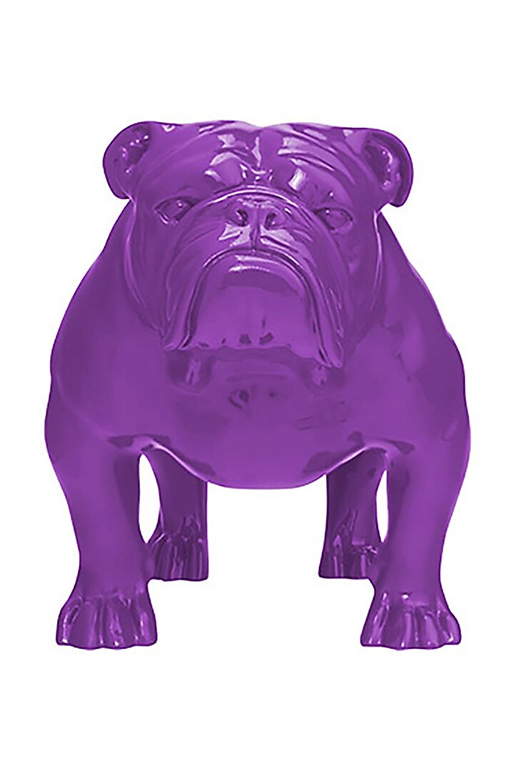 Angus Lavender Resin Bulldog Sculpture by Shaze at Pernia's Pop Up Shop