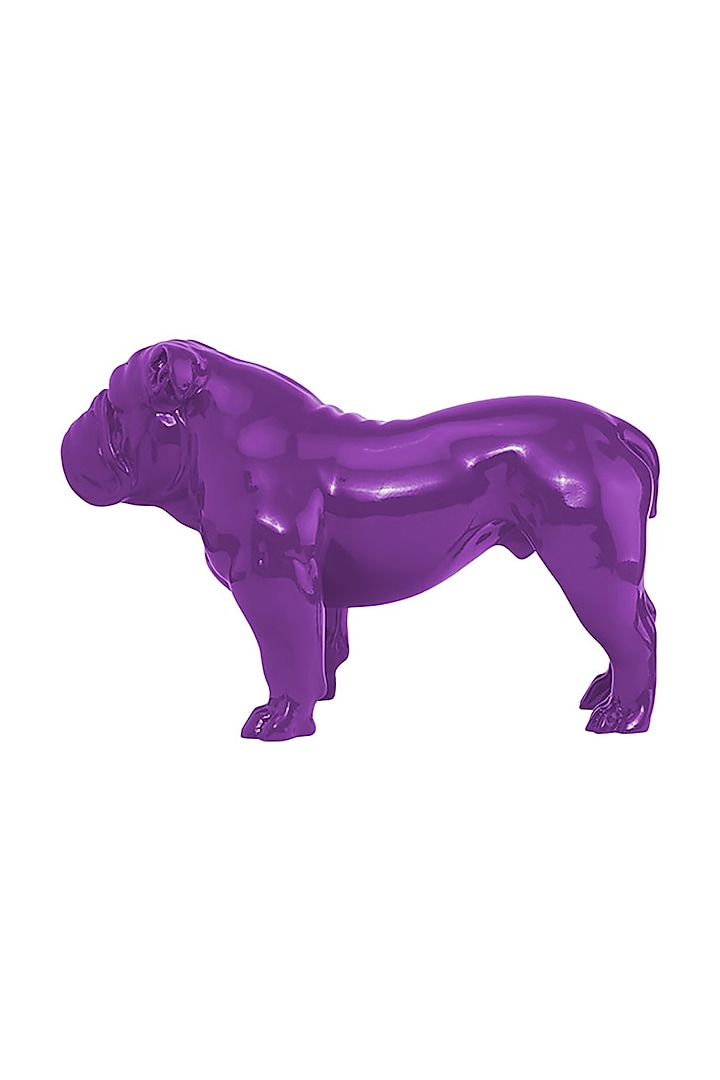 Angus Lavender Resin Bulldog Sculpture by Shaze at Pernia's Pop Up Shop