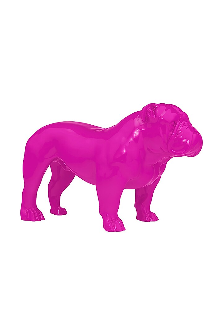 Angus Pink Resin Bulldog Sculpture by Shaze at Pernia's Pop Up Shop