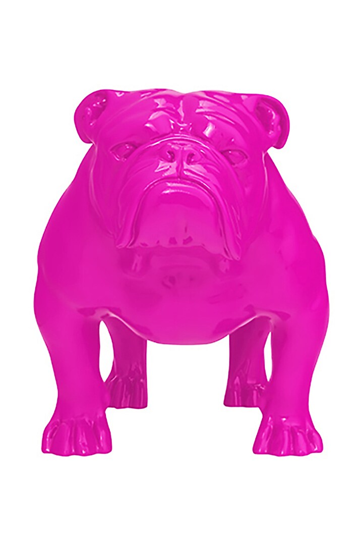 Angus Pink Resin Bulldog Sculpture by Shaze at Pernia's Pop Up Shop
