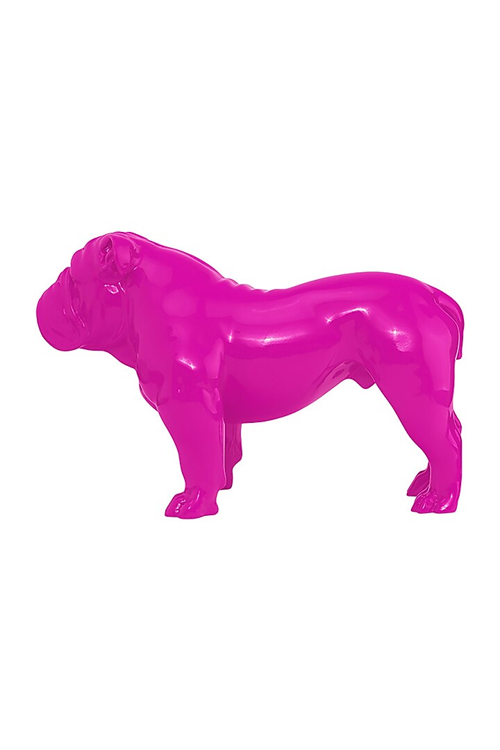 Angus Pink Resin Bulldog Sculpture by Shaze at Pernia's Pop Up Shop