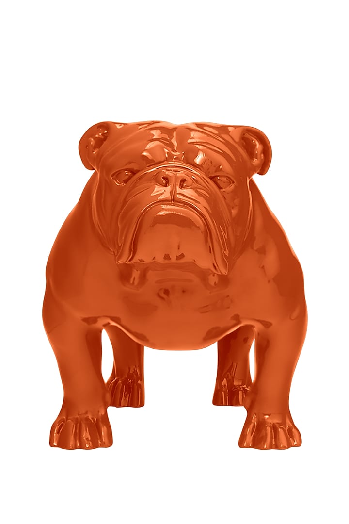 Angus Orange Resin Bulldog Sculpture by Shaze at Pernia's Pop Up Shop