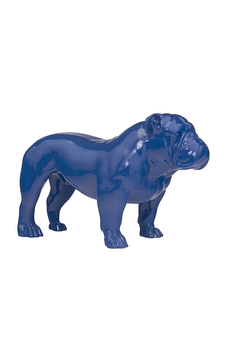 Angus Blue Resin Bulldog Sculpture by Shaze at Pernia's Pop Up Shop