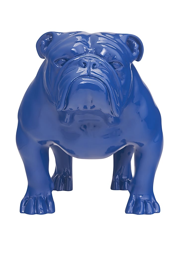 Angus Blue Resin Bulldog Sculpture by Shaze at Pernia's Pop Up Shop