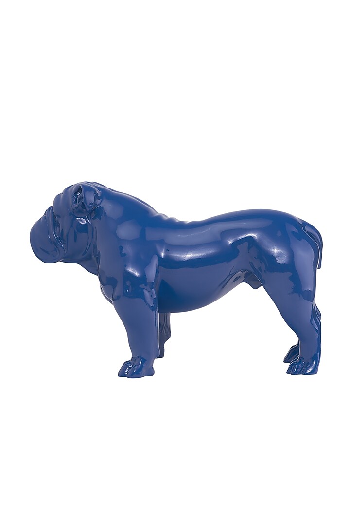 Angus Blue Resin Bulldog Sculpture by Shaze at Pernia's Pop Up Shop