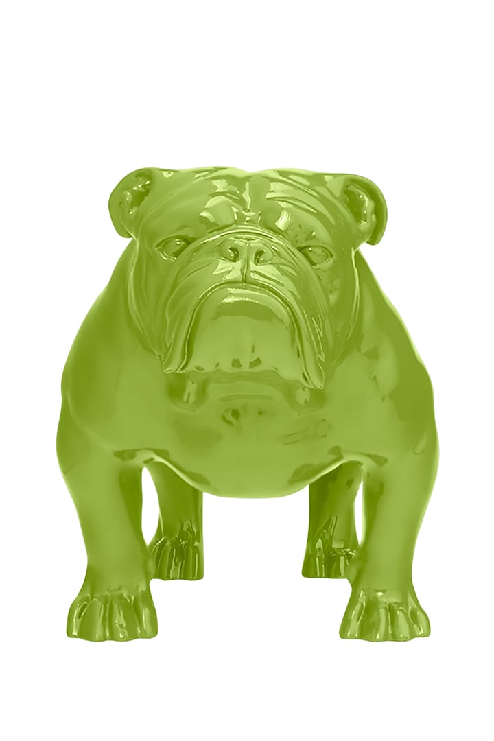 Angus Green Resin Bulldog Sculpture by Shaze at Pernia's Pop Up Shop