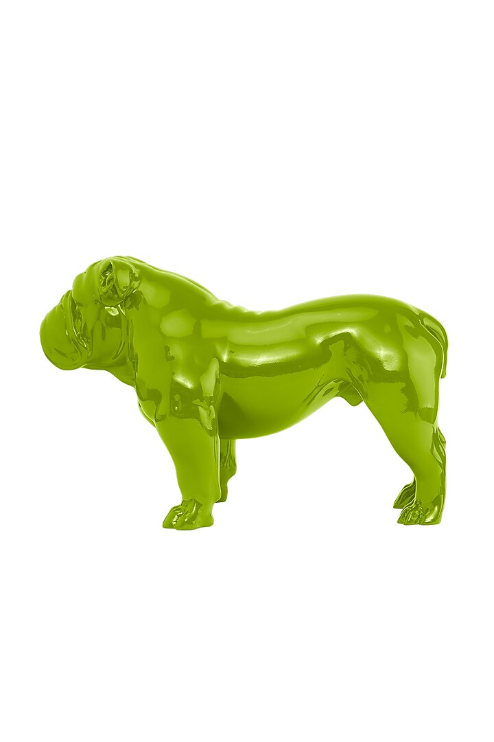 Angus Green Resin Bulldog Sculpture by Shaze at Pernia's Pop Up Shop