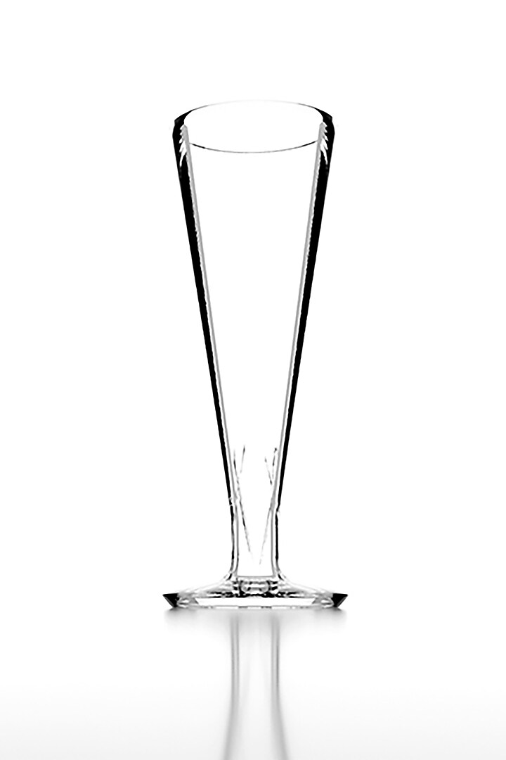 Bubbly White Crystal Flute Glass (Set Of 6) by Shaze at Pernia's Pop Up Shop