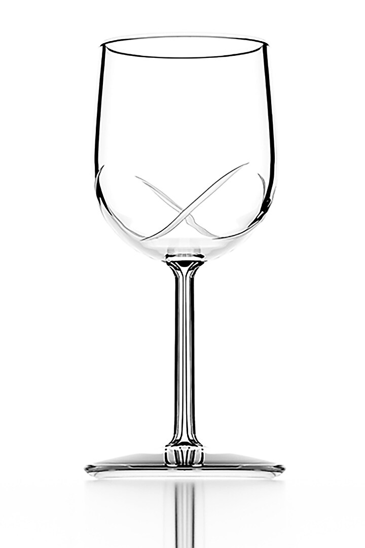 Toast White Crystal Wine Glass (Set Of 6) by Shaze at Pernia's Pop Up Shop