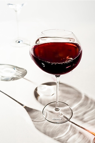 Redle White Crystal Wine Glass (Set Of 6) by Shaze