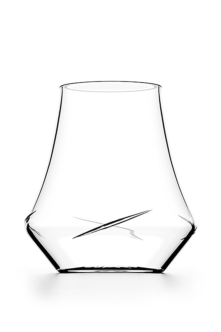 Epicure White Crystal Whiskey Glass (Set Of 6) by Shaze at Pernia's Pop Up Shop