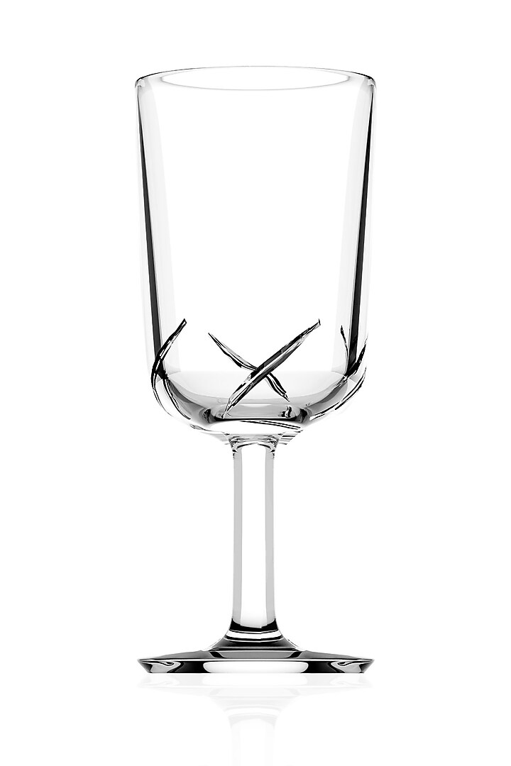 Festivo White Crystal Flute Glass (Set Of 6) by Shaze at Pernia's Pop Up Shop
